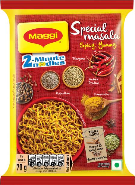 Maggi 2 Minute Special Masala Instant Noodles Vegetarian