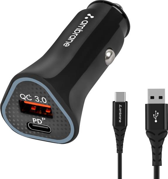 Ambrane 3 Amp Qualcomm 3.0 Turbo Car Charger