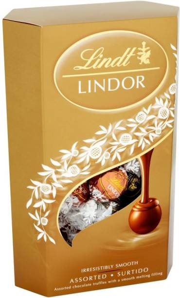 LINDT Lindor Assorted Chocolate Box, 337g Truffles