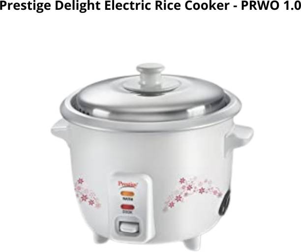 Prestige Delight PRWO Rice Cooker with Close Fit Lid (Off-white) Electric Rice Cooker with Steaming Feature