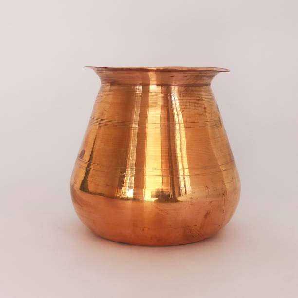 Suthar Retail Enterprises 100 % pure copper Lota | kalash For puja | Copper Kalash