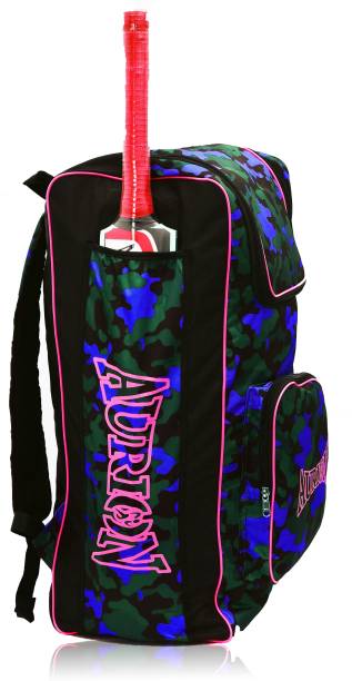 Aurion Cricket Bag Shoulder Straps Sports Cricket Kit Bag for 2 Bat Caves with2 pockets