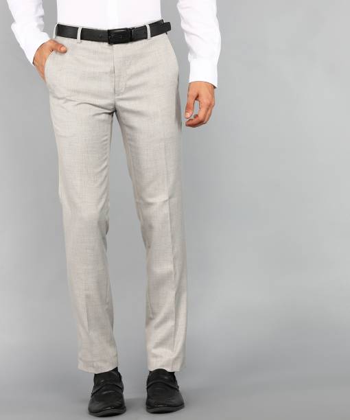 Raymond Slim Fit Men Grey Trousers