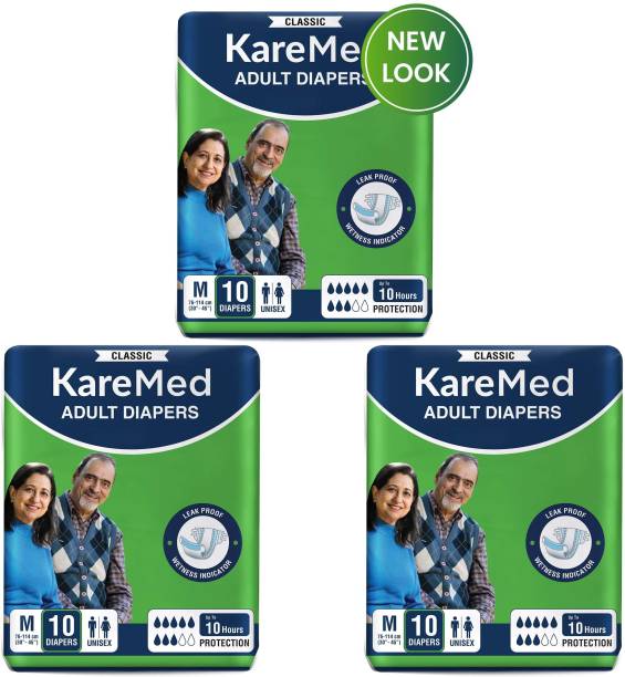 Kare Med Classic Tape Style Adult Diapers - M