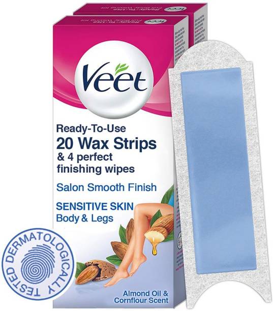 Veet Sensitive Skin Full Body Waxing Kit Strips