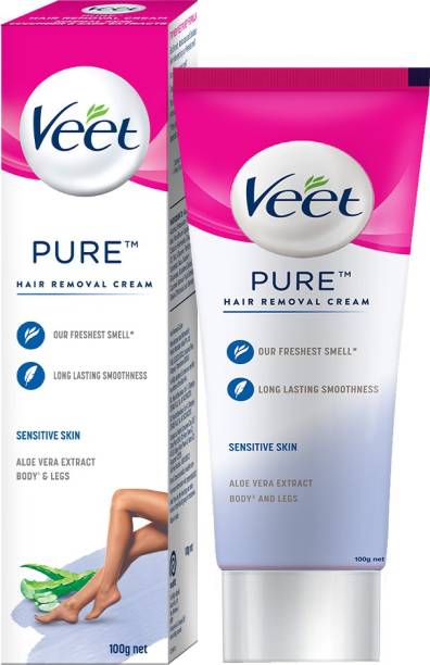 Veet Pure Hair Removal Cream for Women With No Ammonia Smell, Sensitive Skin Cream