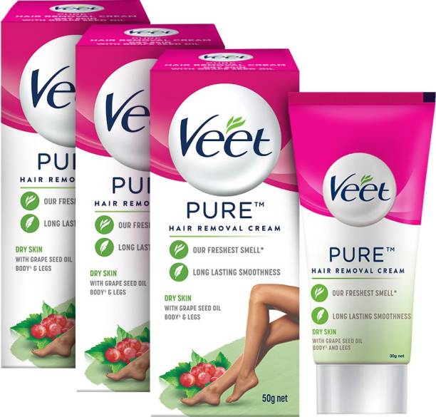 Veet Pure Hair Removal Cream for Women With No Ammonia Smell, Dry Skin Cream