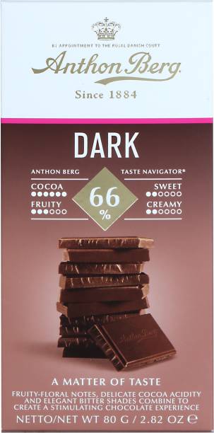 Anthon Berg Dark Chocolate 66% Bars