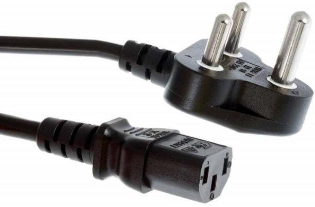 TECHCLONE Power Cord 1 m Power Cable Cord for CPU, Desktop PC, Monitor, SMPS and Printer