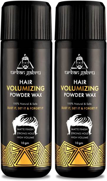 urbangabru Hair Volumizing Powder Wax for Strong Hold | Matte Finish | 100% Natural & Safe Hair Volumizing Powder (Pack of 2) Strong Hold Hair Volumizer Hair Volumizing Powder