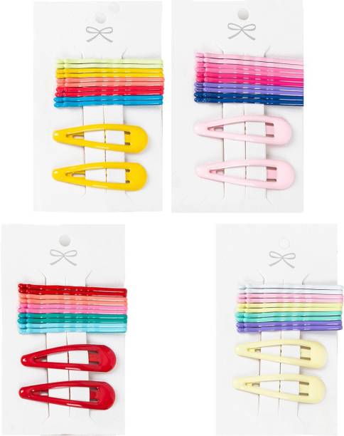 YELLOW CHIMES s Hair Clips for Girls With Bobby Pins Hairclips Multicolor Tic Tac Hair Clips Tic Tac Clip