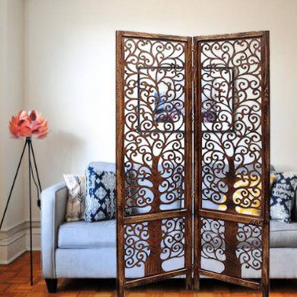 India wood mart Room Divider/Wooden Partition/Wooden Room Divider/Wooden Screen/Wooden seperator Solid Wood Decorative Screen Partition