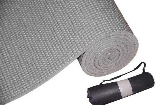 YFMATS 6MM(grey with cover) - EVA plus TPE Anti slip Eco Friendly Yoga Mat Grey 6 mm Yoga Mat