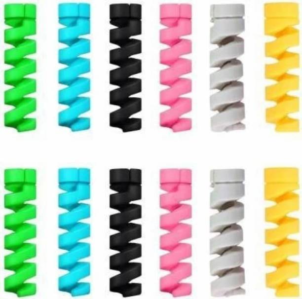 Aaks Cable Protector Clips (12+4) for Mobile Charger Cable Protector
