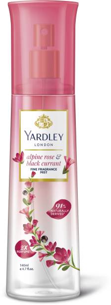 Yardley London Fine Fragrance Mist Alpine Rose & Black Currant Body Mist  -  For Women