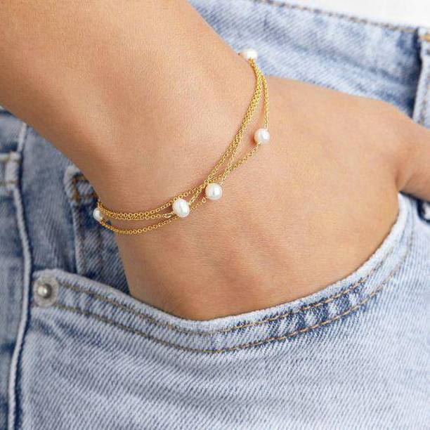 Sheetal Metal Pearl Bracelet