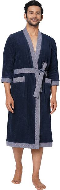 SPACES Dark Blue Medium Bath Robe