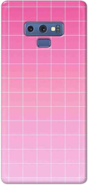 NDCOM Back Cover for Samsung Galaxy Note 9 Pink Grid Pr...