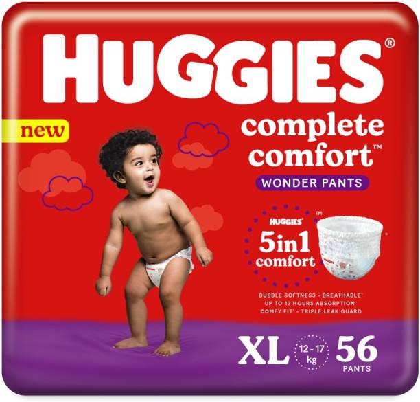 Huggies Complete Comfort Wonder Pants, with 5 in 1 Comfort Pant Diapers - XL