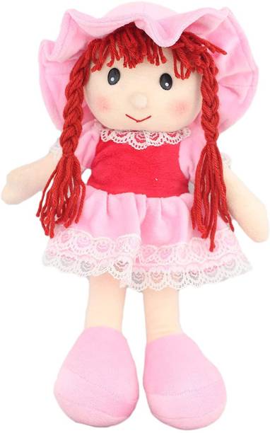 Tickles Smiling Face Soft Doll with Braided Hair Stuffed Plush for Kids