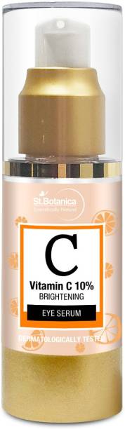 St.Botanica Vitamin C 10% Brightening Under Eye Serum, 30ml - Face Serum With Vitamin C, E, B3, Hyaluronic Acid, Caffeine and Green Tea