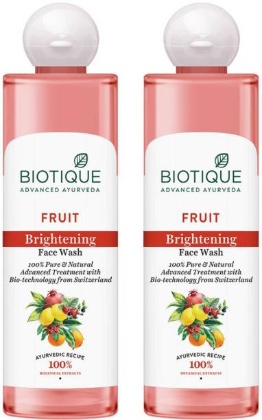 BIOTIQUE Fruit Brightening  (Pack of 2 X 200ml) Face Wash