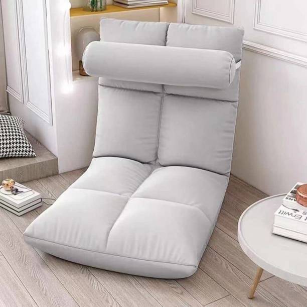 Home Cloud Yoga Meditation Chair Floor Chair with Back Support with 5 Position Backrest Grey Floor Chair, Lazy Chair, Yoga Chair
