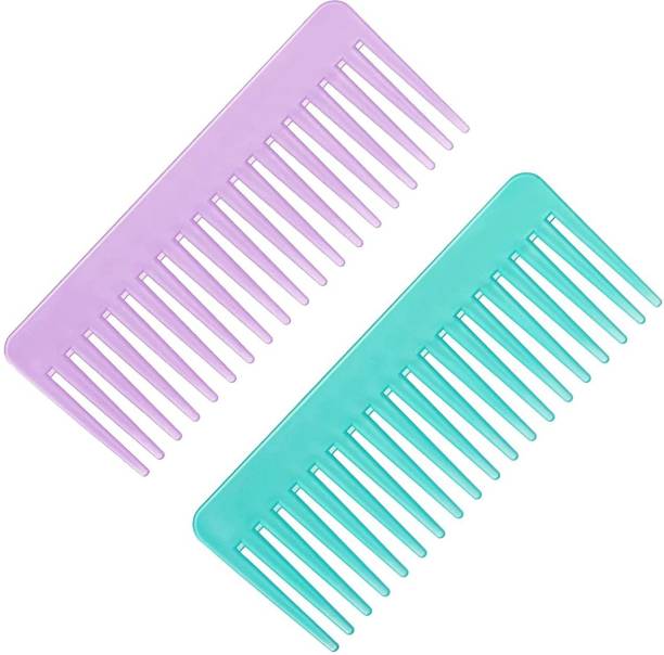 NTC Thick Wide Teeth Hair Shampoo Combs Short Hair Comb For Women (Pack Of 2)