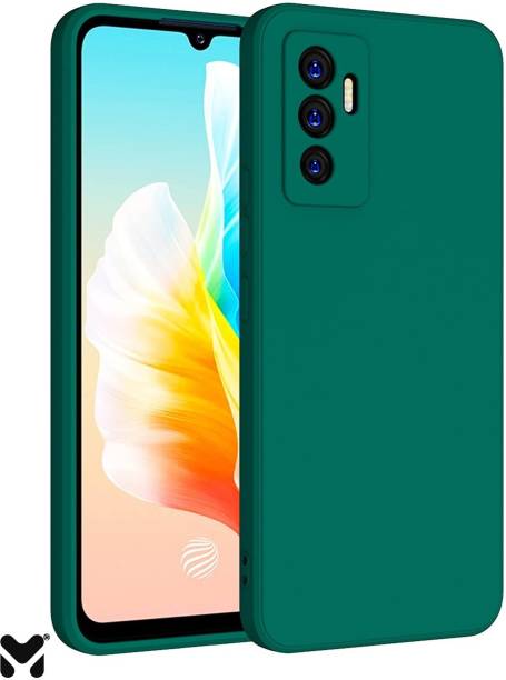 MOBIDEER Back Cover for Vivo V23e 5G/Vivo Y75 4G, Matte Rubberized Soft Silicone Protective Cloth Inside