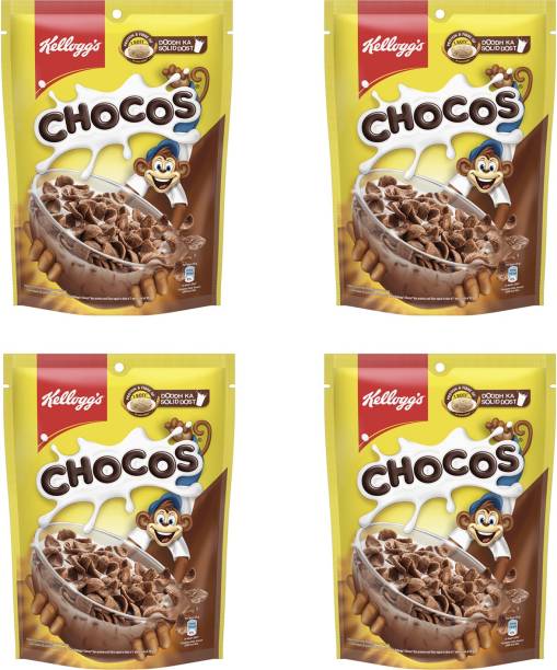 Kellogg's Chocos, High in Protein and Fibre, Breakfast Cerealss Pouch