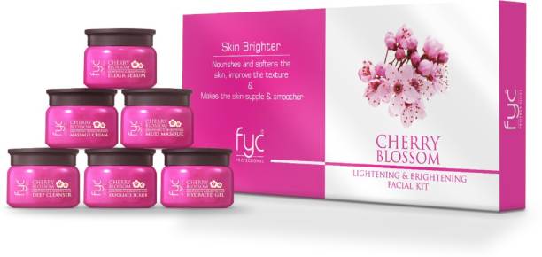 FYC PROFESSIONAL Cherry Blossom Lightening & Brightening Facial Kit, for Skin Brighter Look,300gm