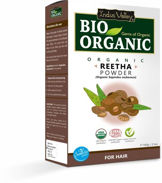 Indus Valley Bio Organic 100% Natural Reetha Powder
