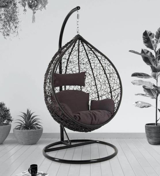 Home Delight Swing Chair with Stand And Cushion For Adult Iron Hammock