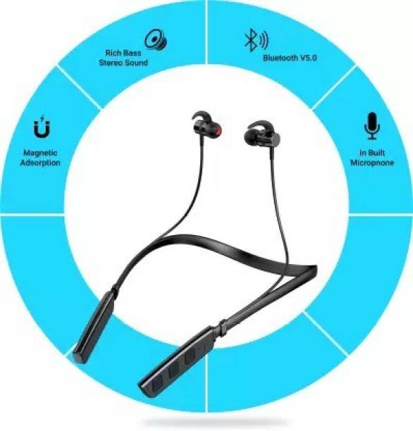 WGM 50 Hours Playtime Neckband Bluetooth Headset
