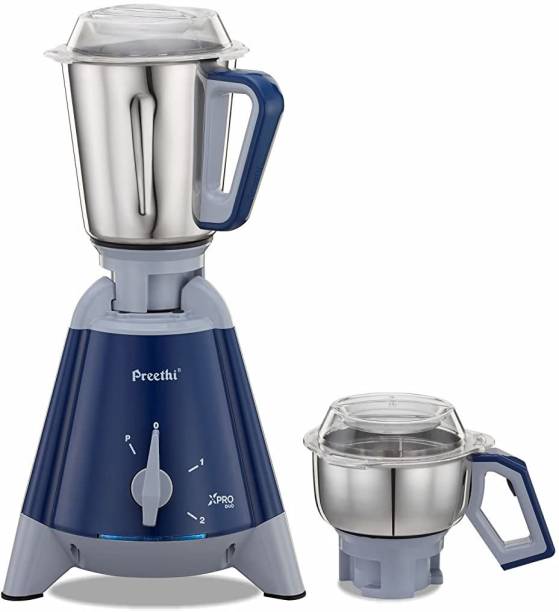 Preethi X pro Duo 1300 watts Commercial mixie 1300 Mixer Grinder (2 Jars, Deep Blue, Grey)