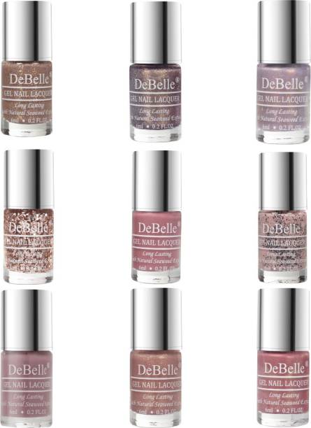 DeBelle Gel Nail Lacquers Combo 9 Mademoiselle Mauve Collection