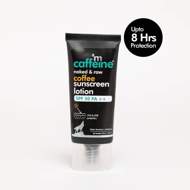 mCaffeine Coffee Sunscreen Lotion SPF 50 PA++ | Lightweight Matte Skin Cream | Women & Men - SPF 50 PA++