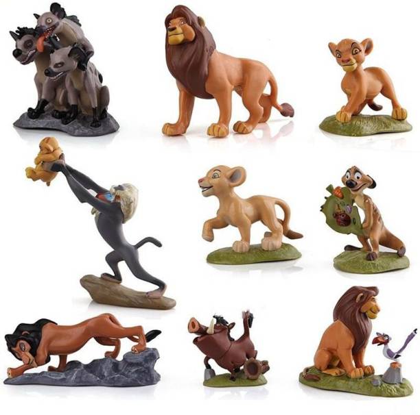 Mubco The Lion King Deluxe PVC Figure Playset Model |Cake Topper 9 Pcs Collection Toys