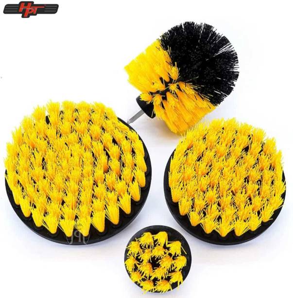 HPT 4 PCS WET & DRY DRILL BRUSH ATTACHMENT FOR FLOORING & CAR CLEANING AND MANY MORE