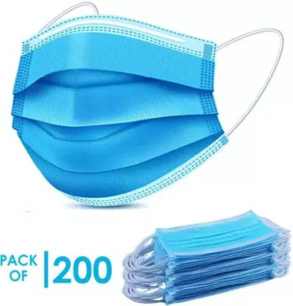 Flosive Disposable 3 Ply Mask,For Child, Men & Women Surgical Mask Surgical Mask