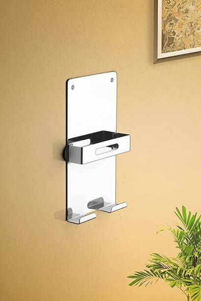 iSTAR Stainless Steel Mobile Holder for Home Wall Charging, Wall Mount Phone Holder Mobile Holder