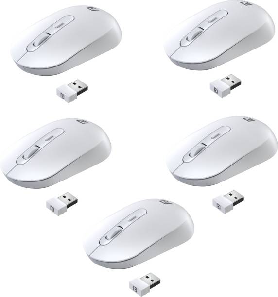 Portronics Toad 13 Combo, POR 10005 / 1200 DPI (Pack of 5) Wireless Optical Mouse