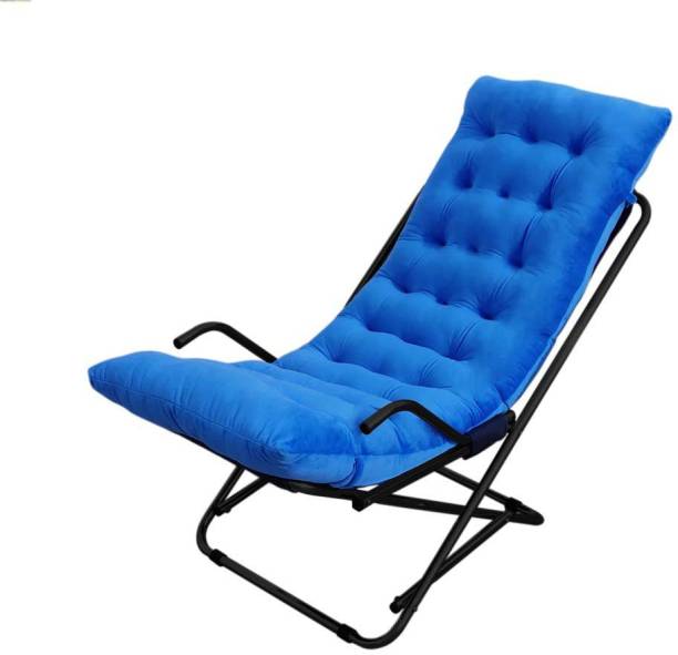 cuvens Powder Coated Easy Chair With Premium Cushion Metal 1 Seater Rocking Chairs