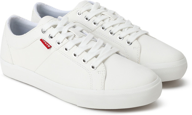 white levi sneakers
