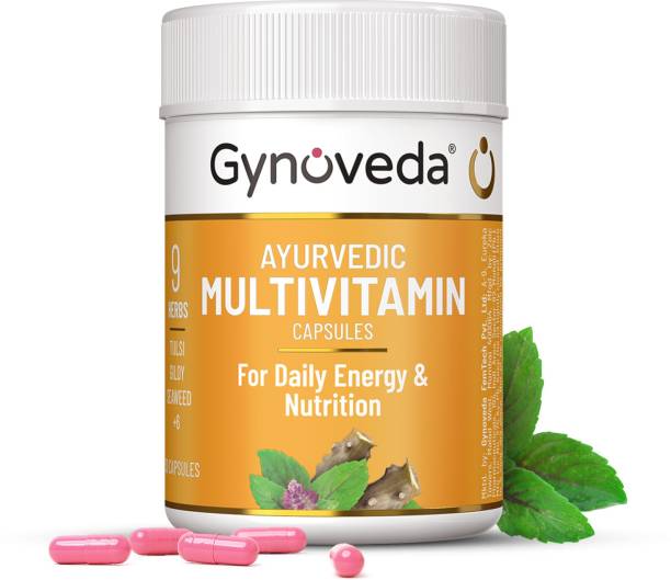 Gynoveda Multivitamin Capsules For Men & Women | Ayurvedic Formula | 30 Capsules