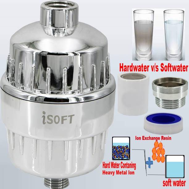 iSOFT SF-15-iSoft-PRO Hard Water Shower Tap Filter 15 Stage Hard Water Shower Head Tap Filter Softener Purifier For Bathroom Hard Water Shower Head Filter