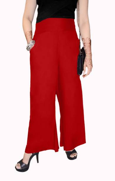 Curlis Relaxed Women Red Trousers