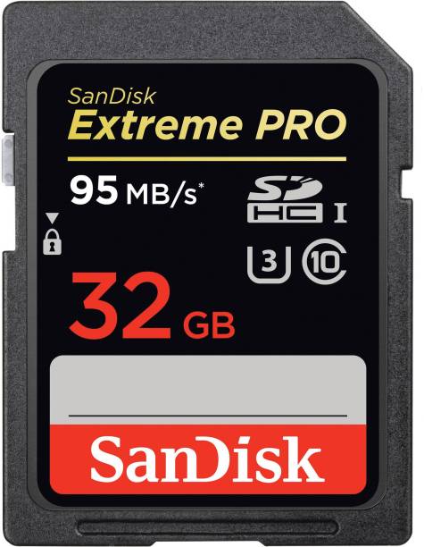 SanDisk Ultra U3 32 GB Extreme Pro SDHC Class 10 170 Mbps  Memory Card