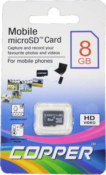 Copper 8 GB MicroSD Card Class 4  Memory Card