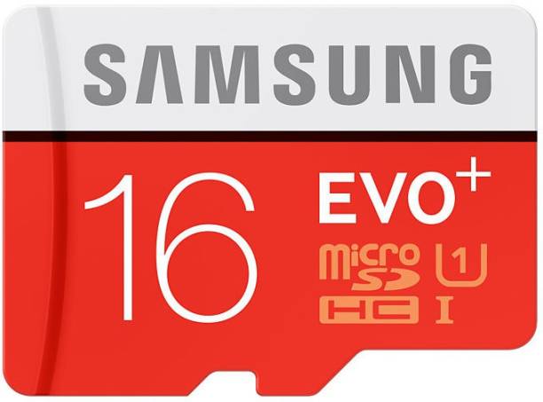SAMSUNG Evo Plus 16 GB MicroSDHC Class 10 80 MB/s Memo...